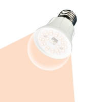 Лампа светодиодная для растений. LED-A60-10W/SPFR/E27/CL PLP01WH Форма "A", прозрачная колба. Uniel