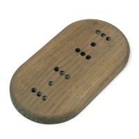 Подложка двухместная деревянная "Ретро" ASR-55728, Ясень цвет орех 