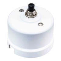 Выключатель импульсный с кнопкой, пластик "Bironi" KN-21, Белый