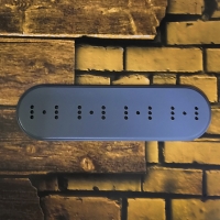 Подложка четырехместная деревянная "Царский Стиль" ASR-80407, цвет: серый, мдф