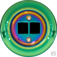 Розетка фарфоровая компьютерная Chloredo(зеркальный зелёный)