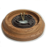 Рамка одноместная деревянная ретро, Овал, ASR-59317, Дуб, цвет: Воск