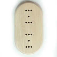 Подложка двухместная деревянная "Ретро" ASR-55325, Граб