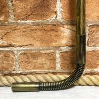 Угол соединительный для трубы d-16 мм, гофрированный, серия "Дежавю", цвет Бронза