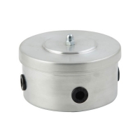 Короб распределительный, металл, D85мм, цвет Серебро