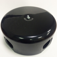 Коробка распределительная №2 - d110, Пластик "Bironi" В1-522-23, черная