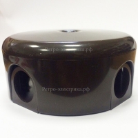 Коробка распределительная №2 - d110, Пластик "Bironi" В1-522-22, коричневая