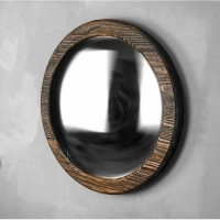 Круглое настенное зеркало Round100_венге