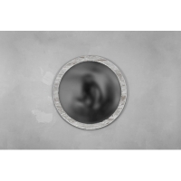 Круглое настенное зеркало Round70_белый