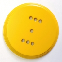 Подложка одноместная деревянная "Царский Стиль" ASR-80115, цвет: жёлтый