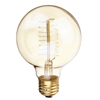 Винтажная лампа Эдисона Spiral G 80 (120x80мм)