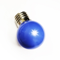 Лампа светодиодная 2Вт.G45 Е-27 форма "шар"матовая синяя