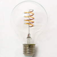 Лампа светодиодная Эдисона LED Spiral G80, Е27, 4 Вт, 2700К