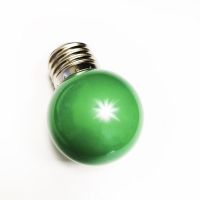 Лампа светодиодная 2Вт.G45 Е-27 форма "шар"матовая зеленая