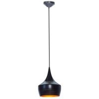 Светильник потолочный LOFT ASR-202 Metal, D24xH28см, Е27, цвет черный