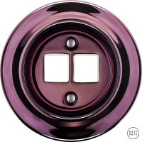 Розетка фарфоровая компьютерная Majalis(зеркальный фиолетовый)