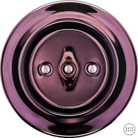 Выключатель двухклавишный Majalis(зеркальный фиолетовый) поворотный