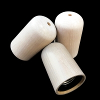 Патрон деревянный для ламп "Ретро", Арт. 5700101, цвет Белый