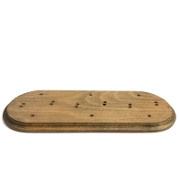 Подложка трехместная деревянная Ретро "Царский Стиль" ASR-55038, Бук, цвет: Орех