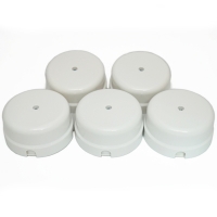 Пять коробок распределительных D90*H45мм, пластик серии "Дежавю" RS 77739-0105, о/у, цвет Белый