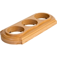 Рамка трехместная деревянная "Элегант" бук натуральный