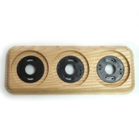 Рамка трехместная деревянная ретро, Квадрат, ASR-59435, Ясень