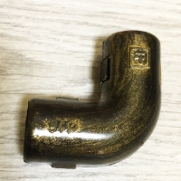 Угол 90 соединительный для трубы, d-16мм, серия "Дежавю", цвет Бронза