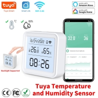 Датчик температуры и влажности Tuya Smart Life  Wi-Fi, дистанционное управление c подсветкой