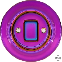 Выключатель одноклавишный Violedo(пурпурное зеркало) с широкой клавишей