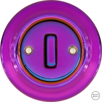 Выключатель одноклавишный Violedo(пурпурное зеркало) с тонкой клавишей