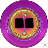 Розетка фарфоровая компьютерная Violedo(пурпурное зеркало)