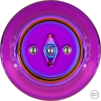 Выключатель двухклавишный Violedo(пурпурное зеркало) поворотный