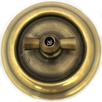 Выключатель поворотный, перёкрестный (с 3-х мест и более), металл, цвет Бронза