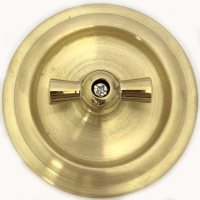 Выключатель поворотный, перёкрестный (с 3-х мест и более), металл, цвет Золото