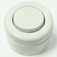 Выключатель-переключатель откр.установки, 1-клавишный, 10А/220В, пластик АБС, цвет белый