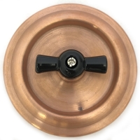 Выключатель поворотный, перёкрестный (с 3-х мест и более), металл, цвет Медь
