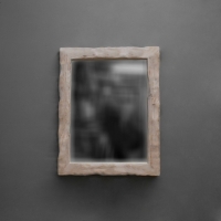 Зеркало настенное Cube_M_белый