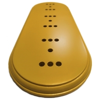 Подложка трехместная деревянная "Царский Стиль" ASR-80315, цвет: жёлтый, мдф