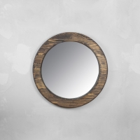 Круглое настенное зеркало Round40_венге